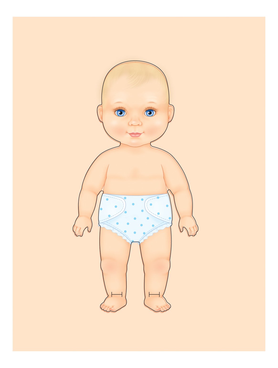 Мультяшный пупс девочки