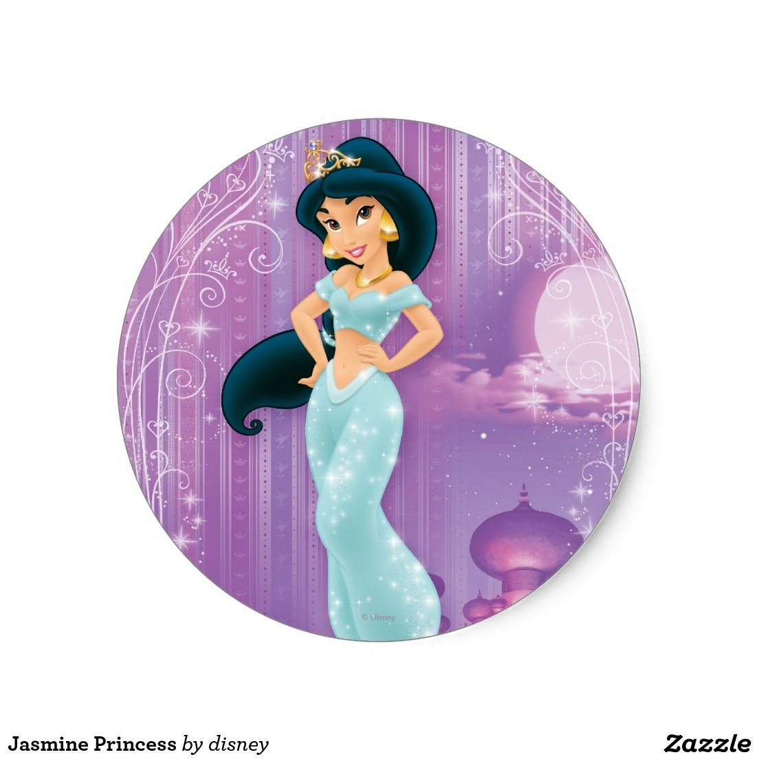 Принцесса Жасмин Дисней в кружочке