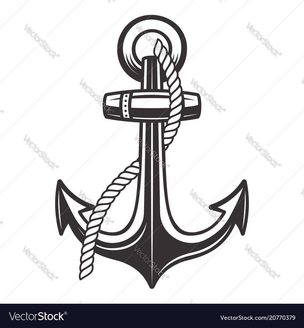 Якорь с веревкой