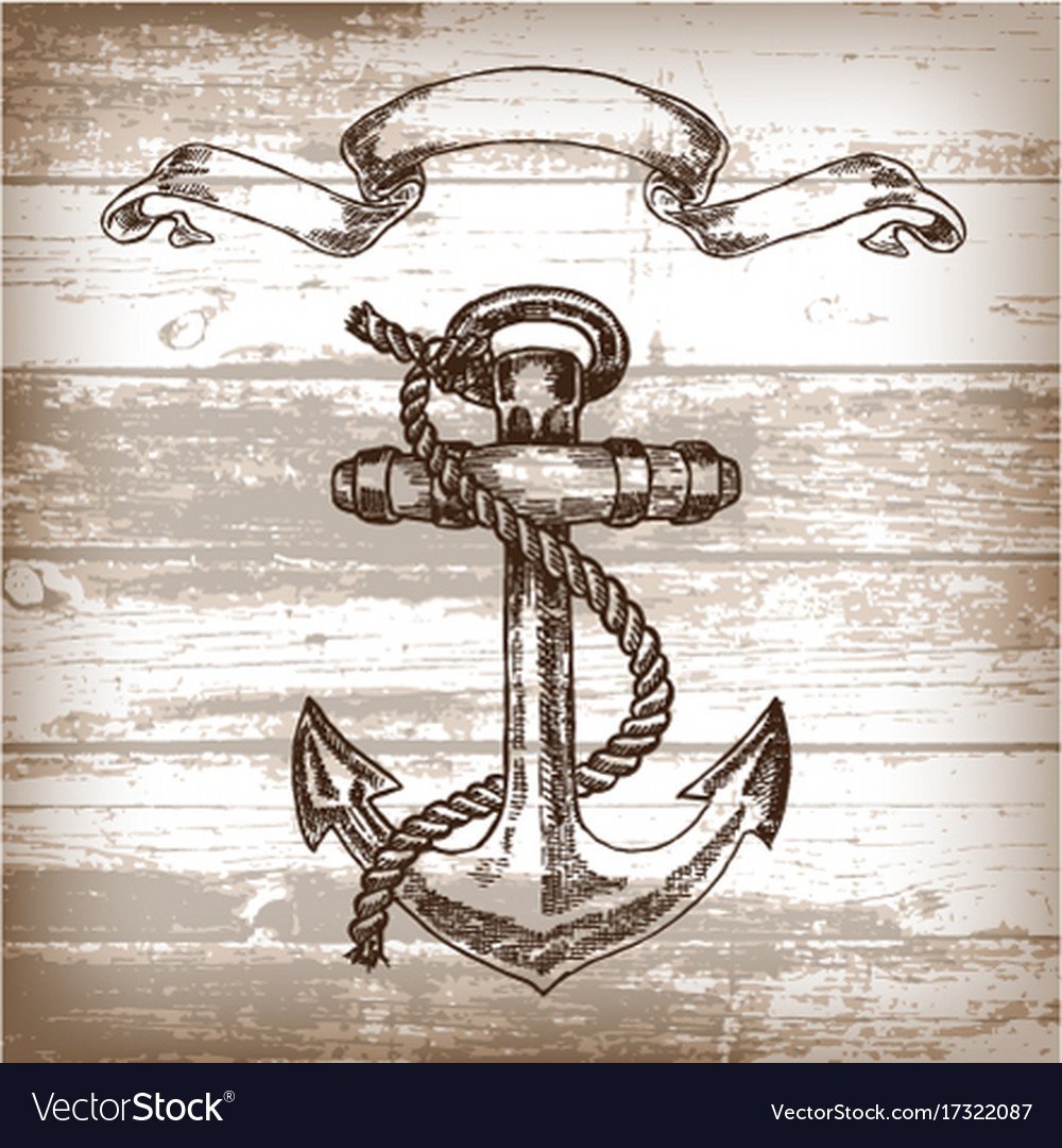 Винтажный якорь