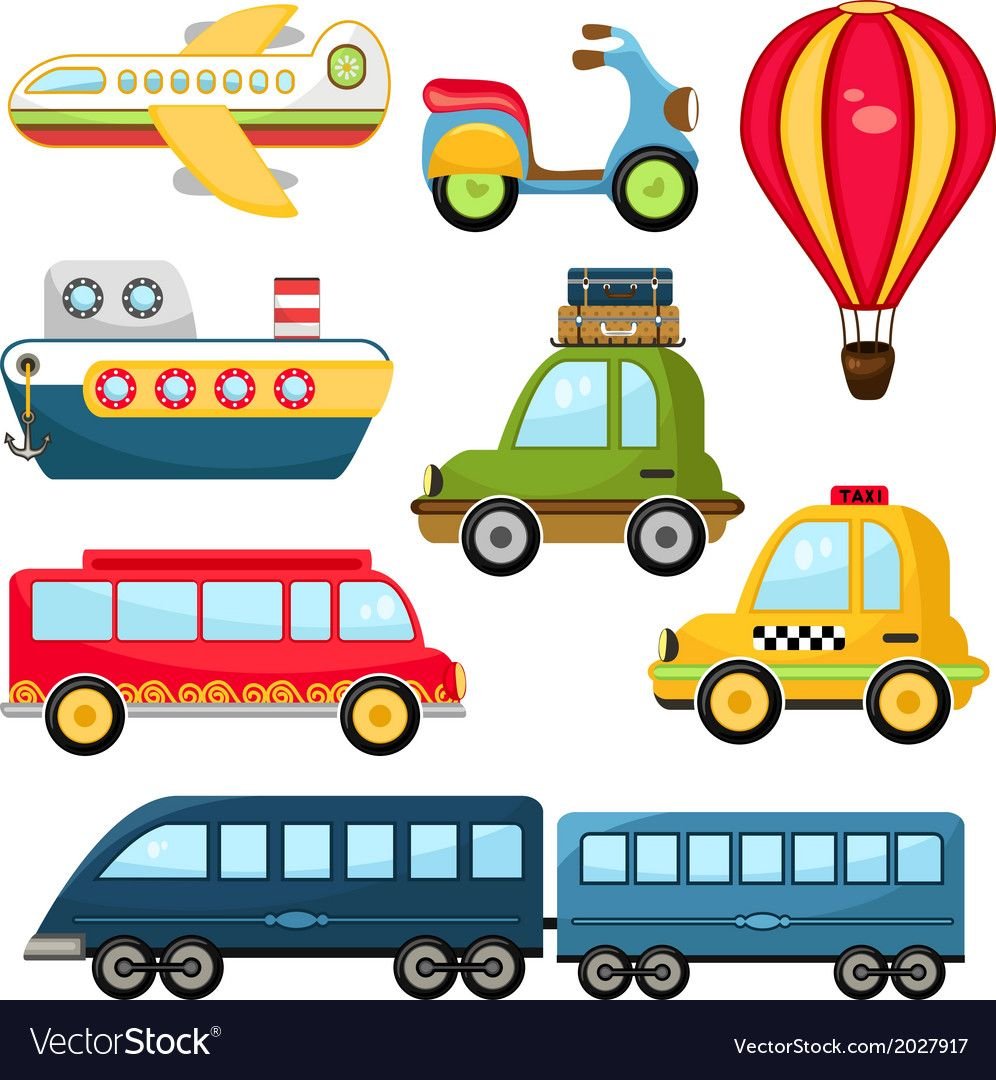 Наземный транспорт вектор