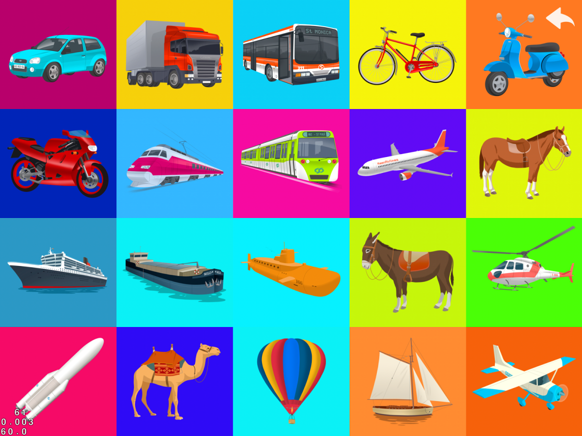 Старые виды транспорта на одной картинке