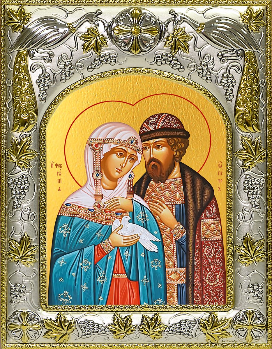 Икона святые Петр и Феврония