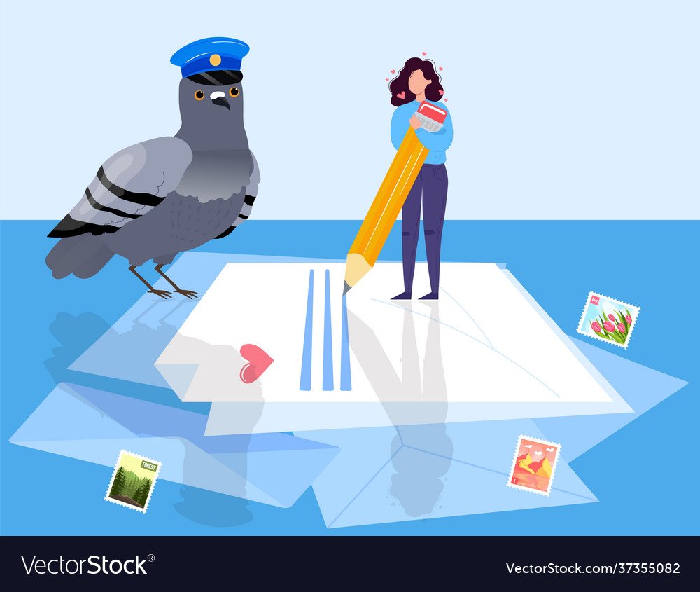 Почтовый ящик с голубем