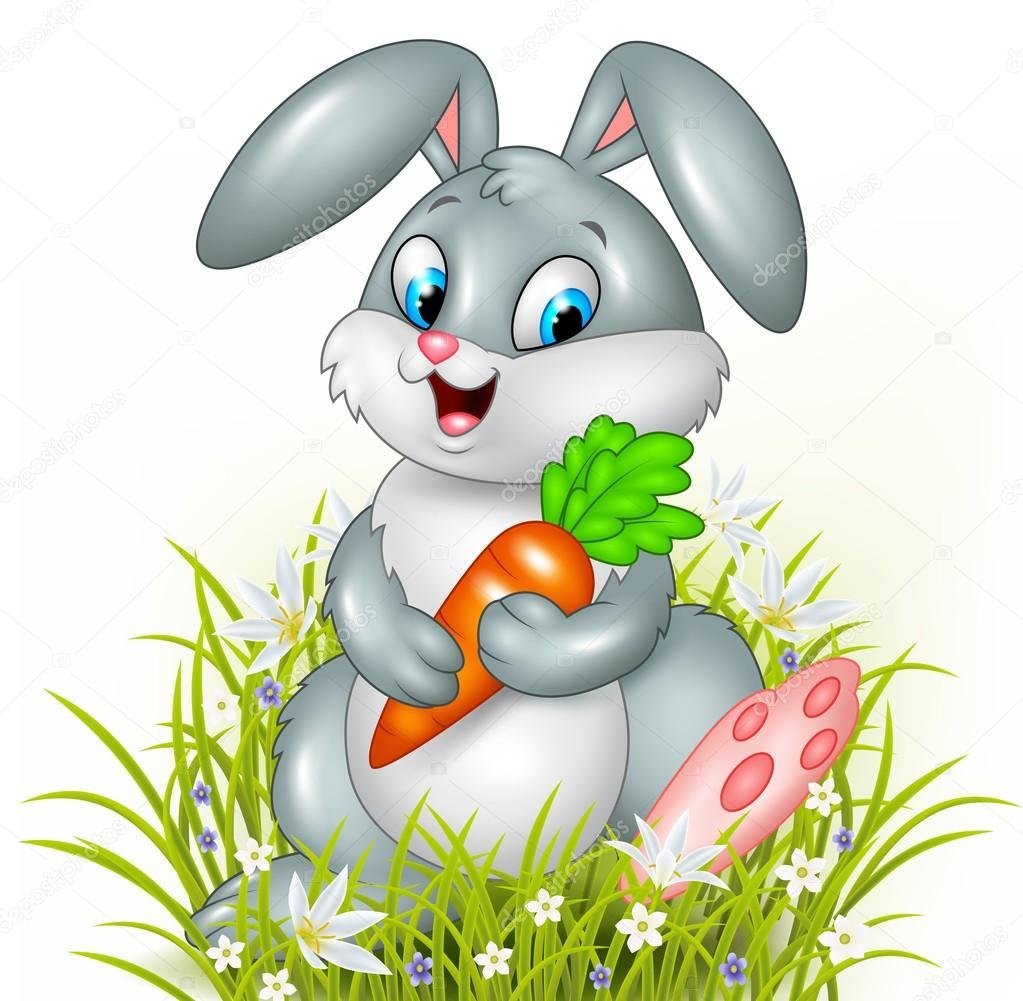 Кролик с морковкой