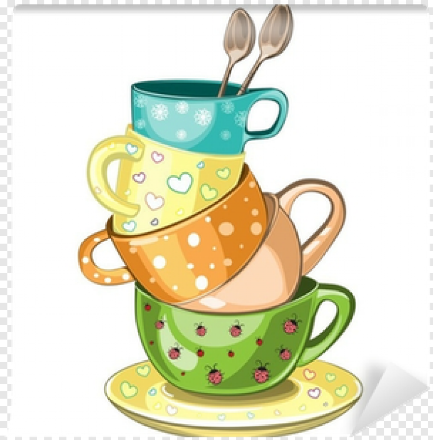 Посуда мультяшная чашки