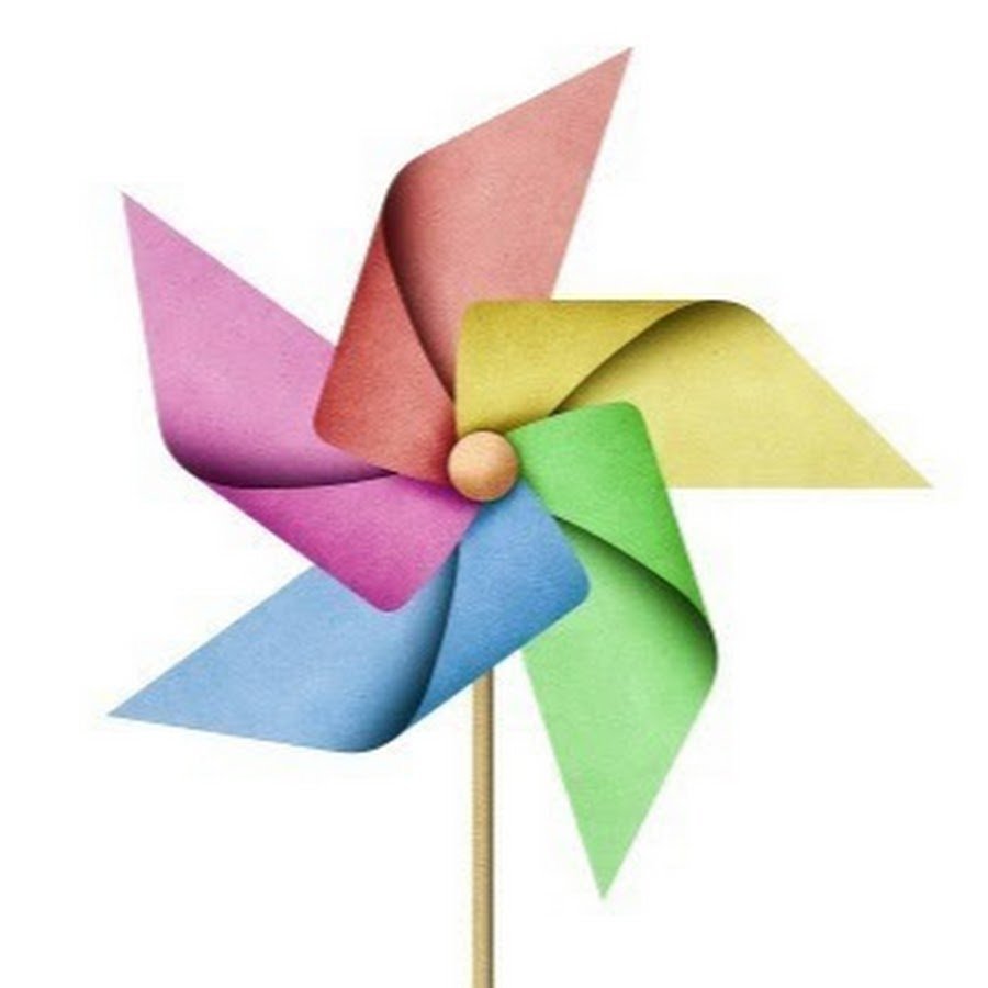 Бумажная мельница-вертушка