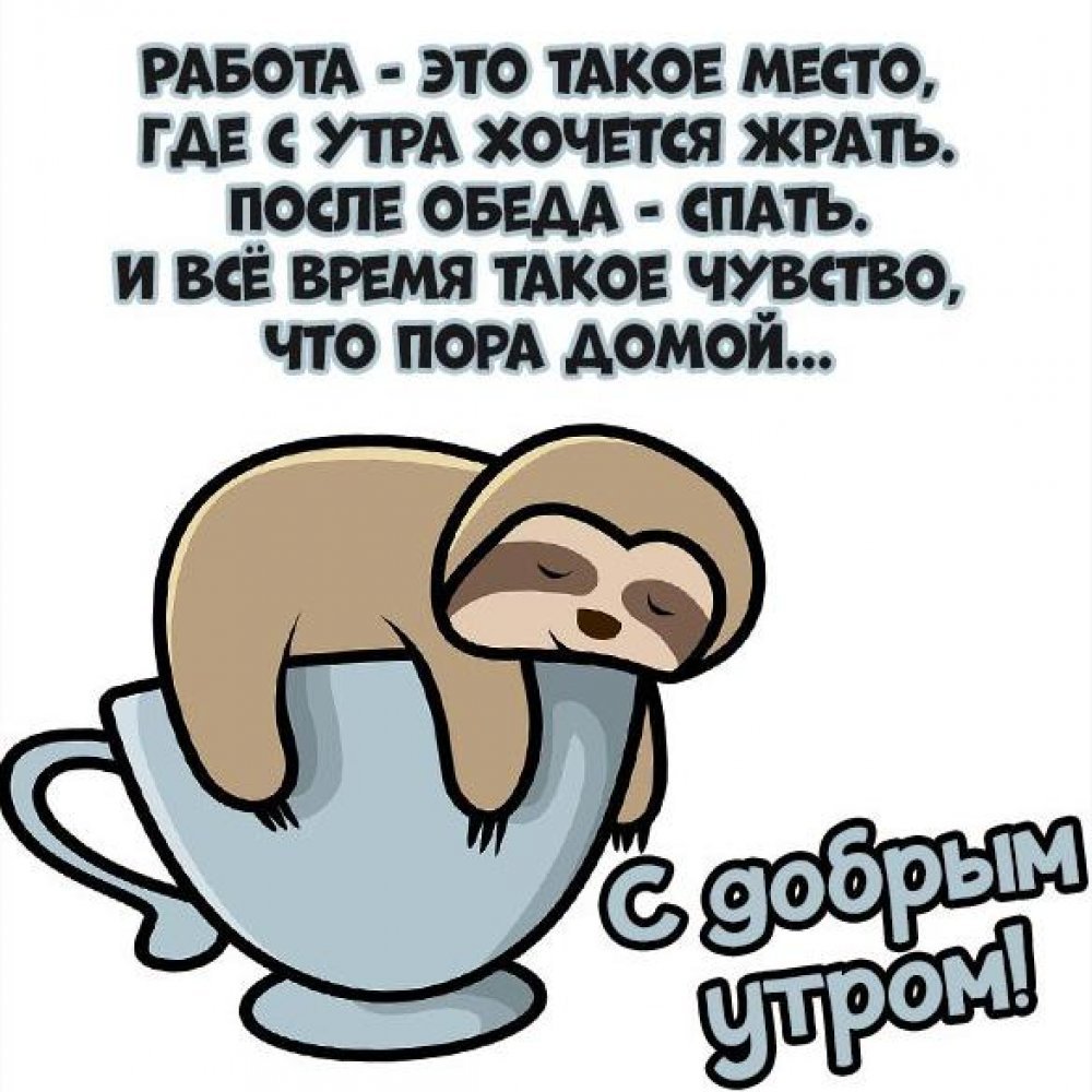 С добрым рабочим утром прикольные