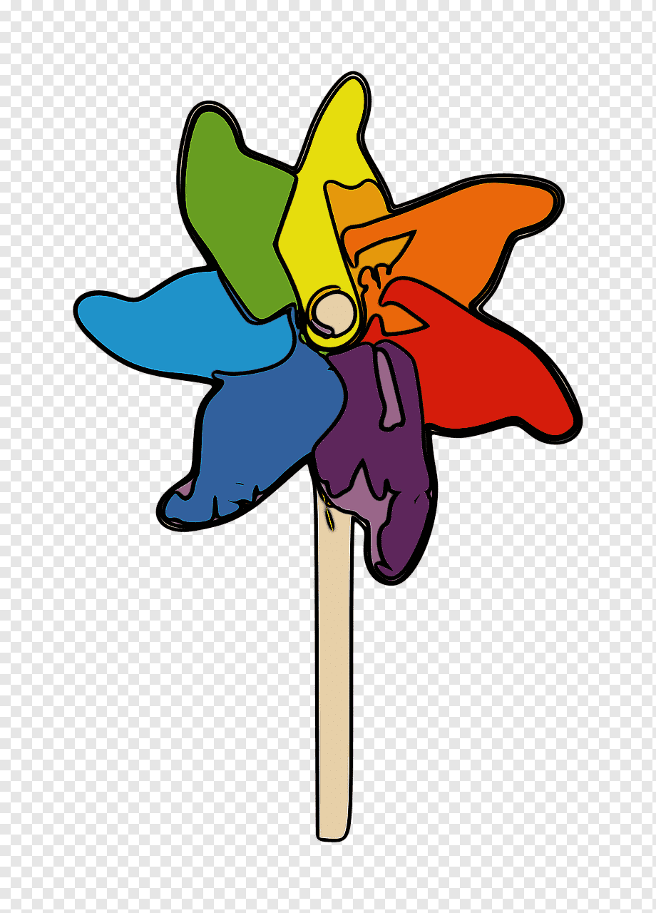 Вертушка детская на прозрачном фоне