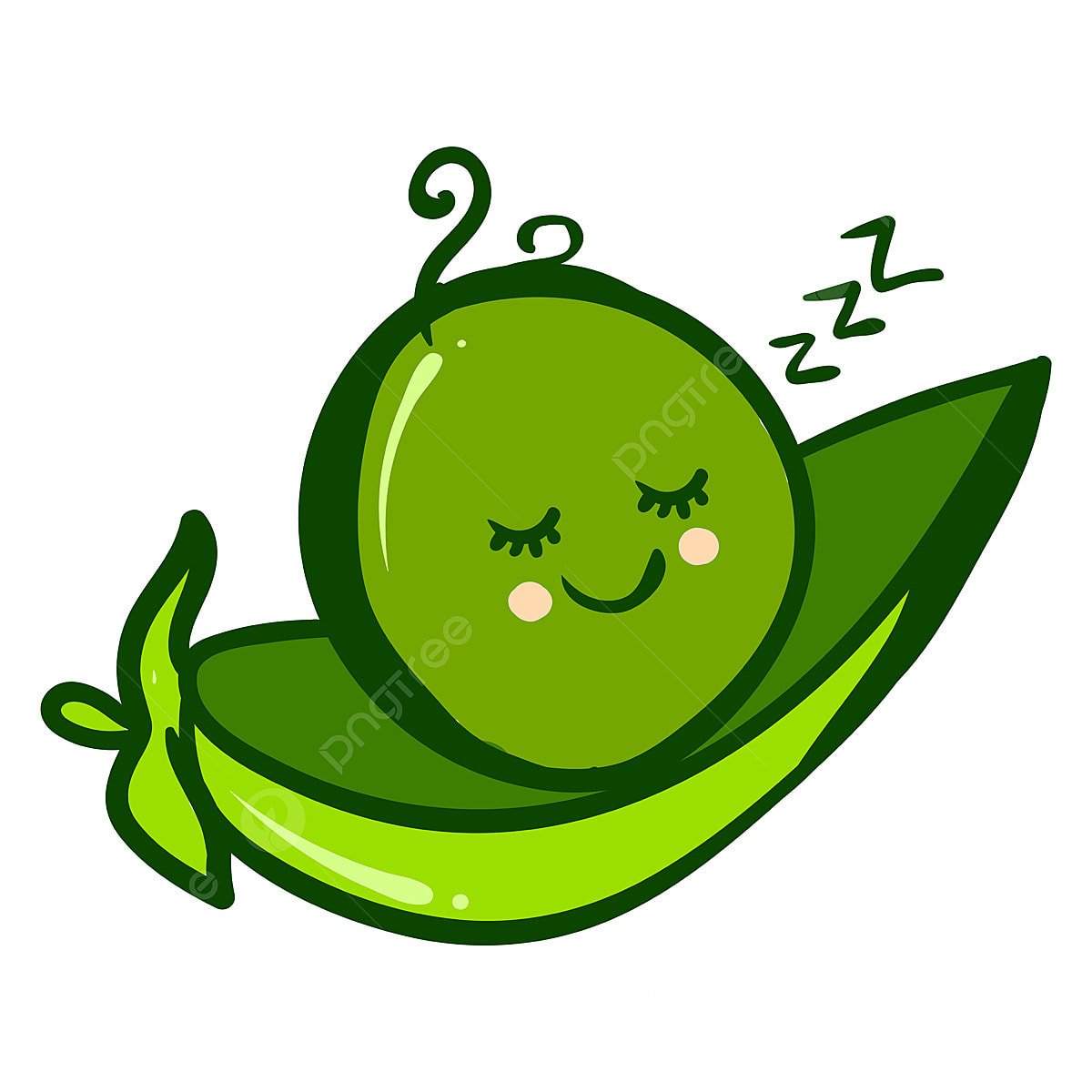 Горошинка на прозрачном фоне