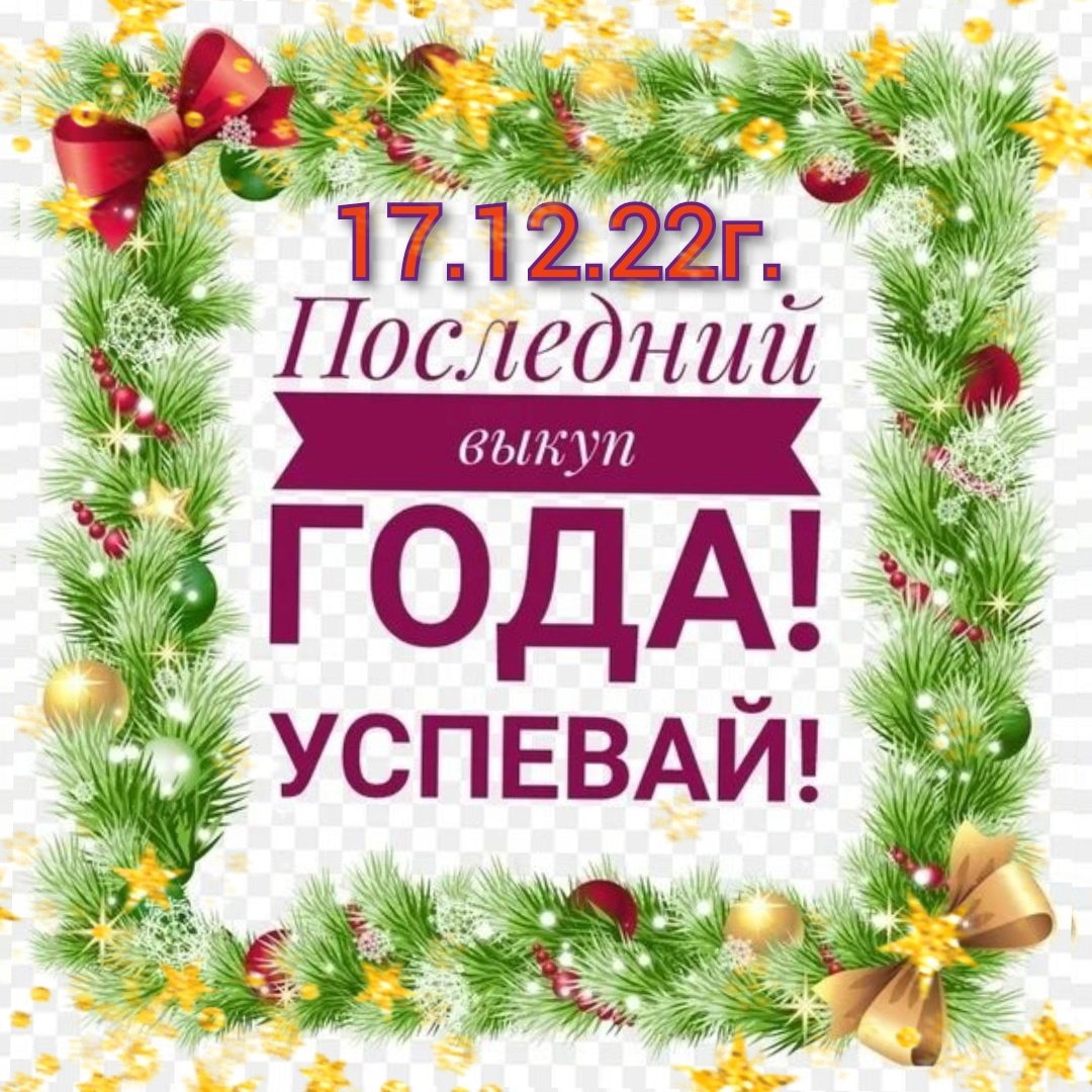 Последний выкуп в этом году