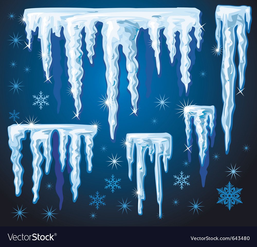 Узоры для новогодних сосулек