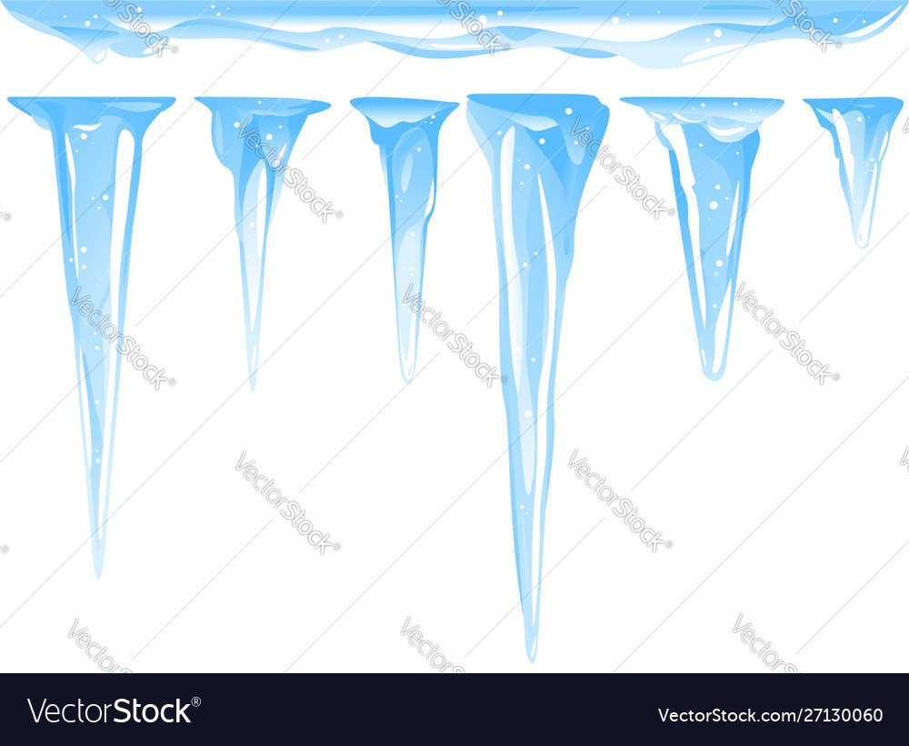 Картинка на тему сосульки вектор