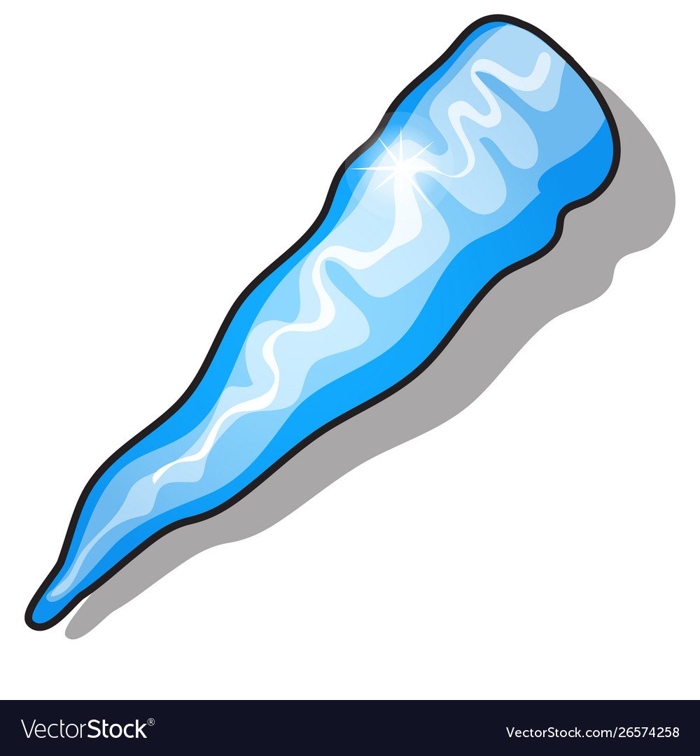 Сосулька мультяшная