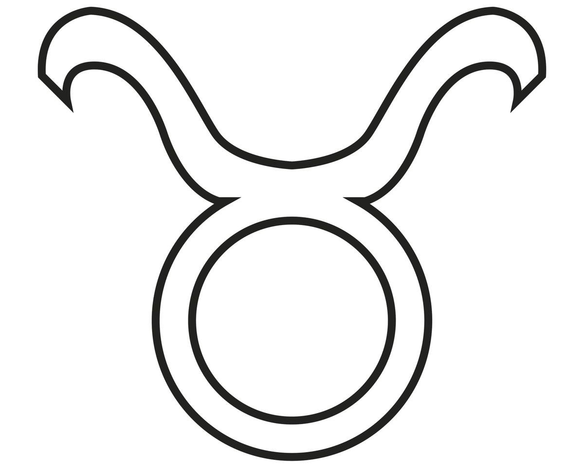 Раскраска Телец знак зодиака для детей