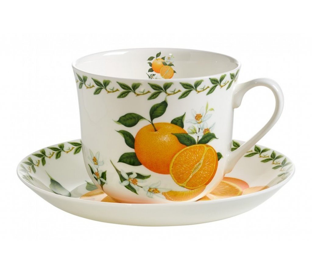 Чашка с блюдцем Maxwell & Williams апельсин mw637-pb8110