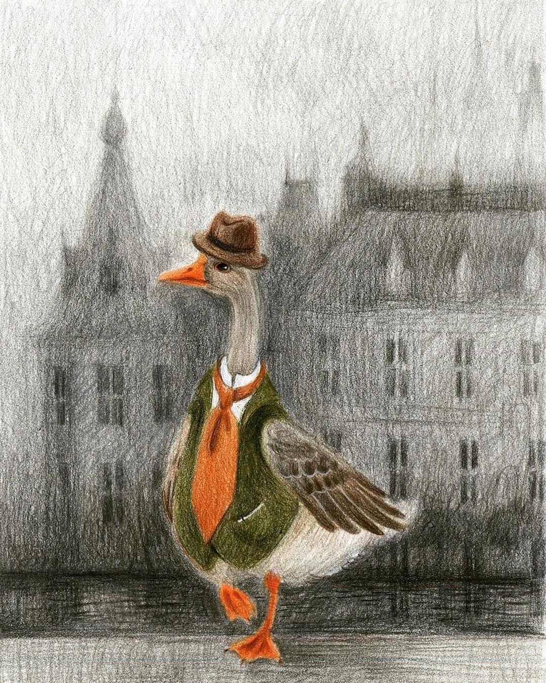 Картинки доброе утро гусь