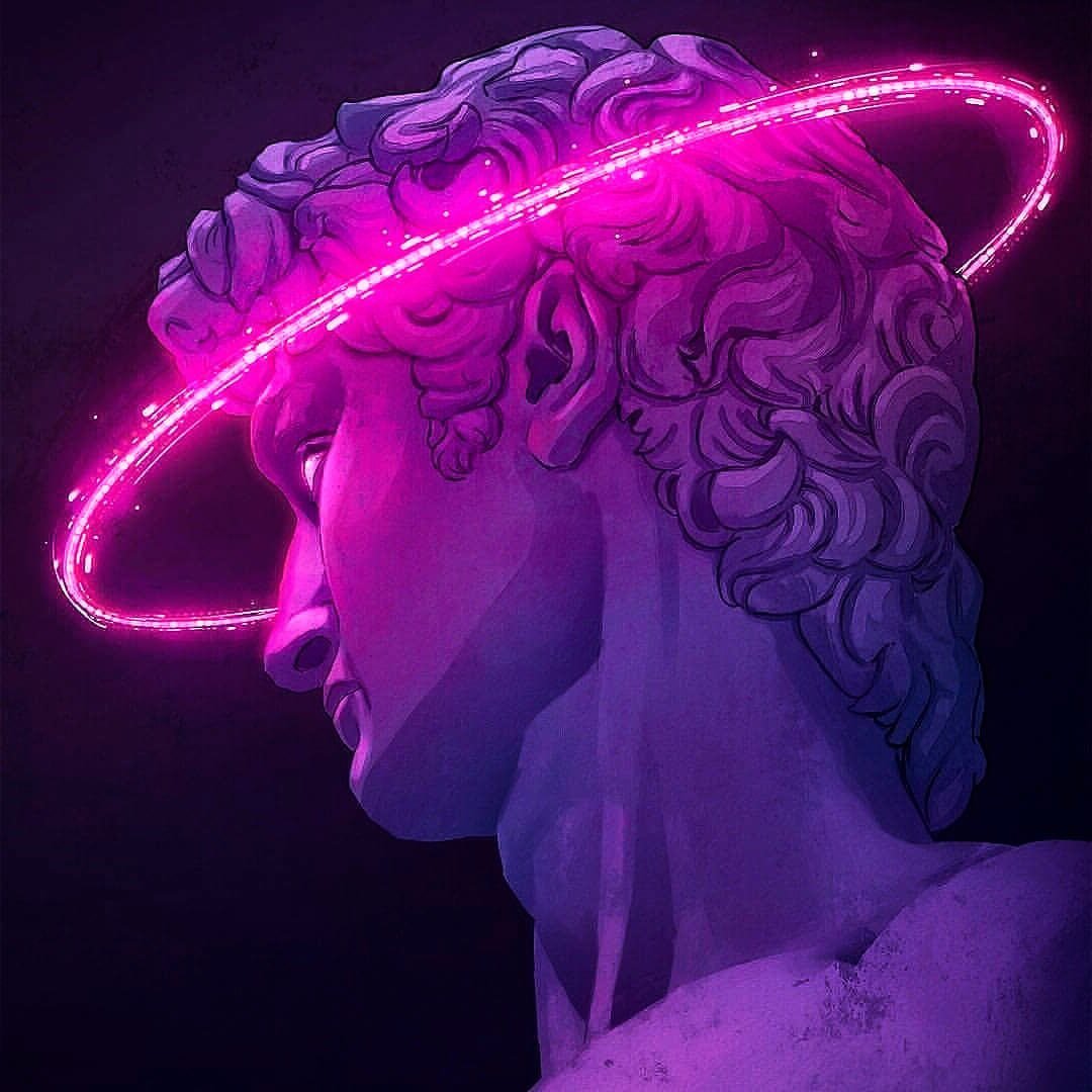 Vaporwave aesthetic скульптура