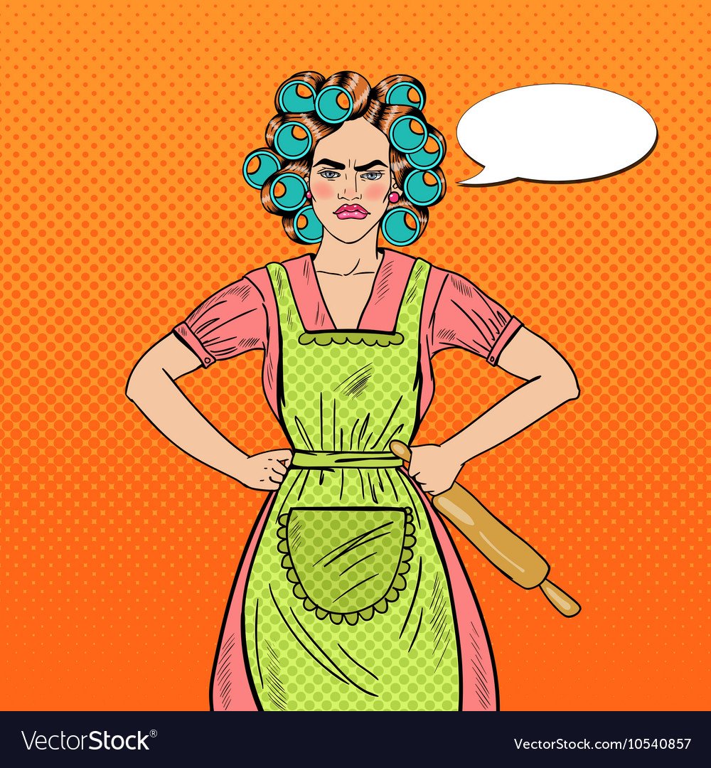 Поп арт домохозяйка