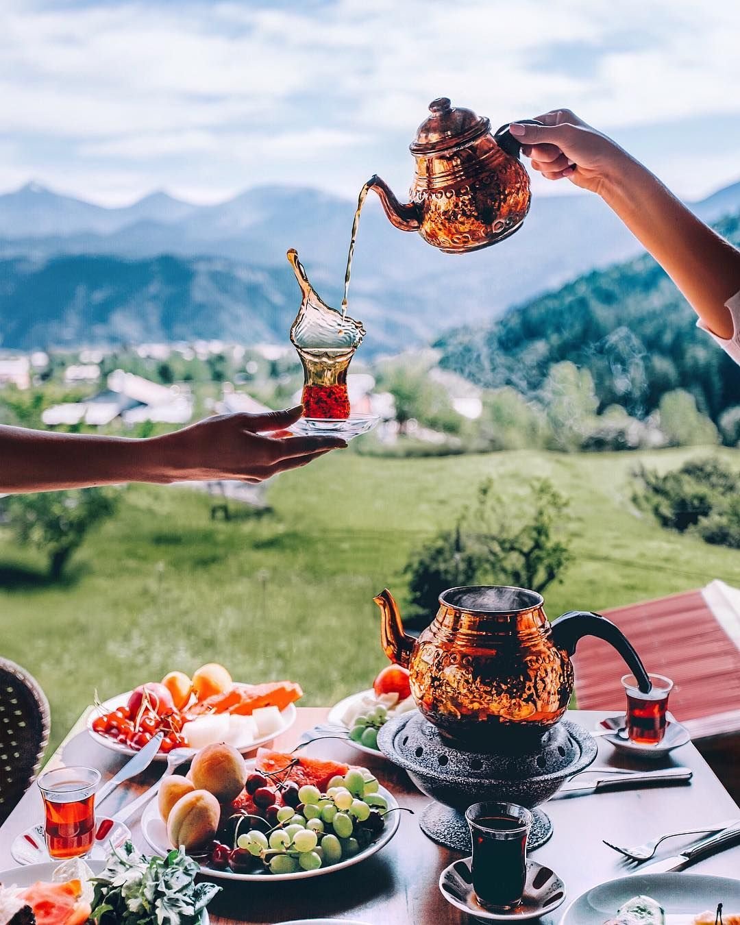 Завтрак в деревне картинки