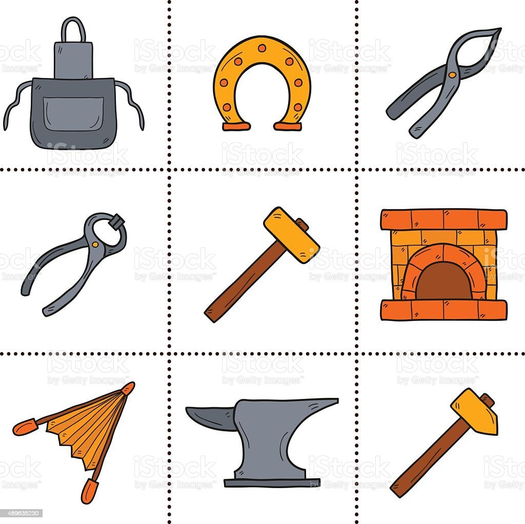 Инструменты кузнеца для детей