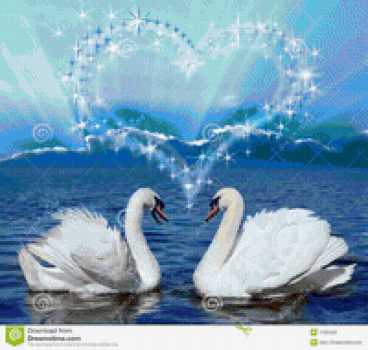 Обручальные кольца с лебедями