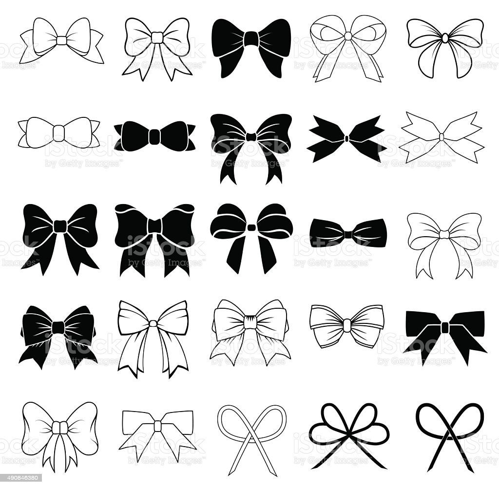 Стилизованные бантики