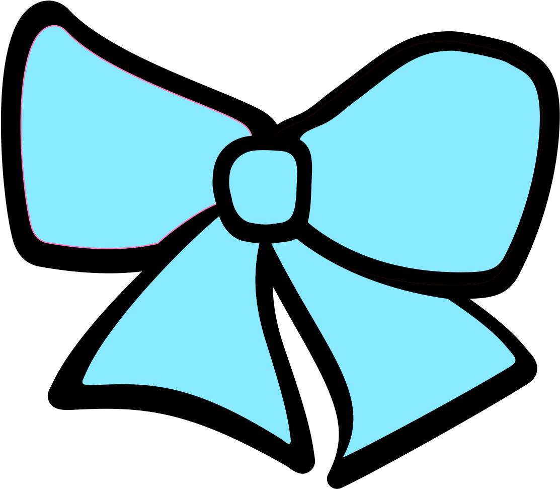 Бант детский нарисованный