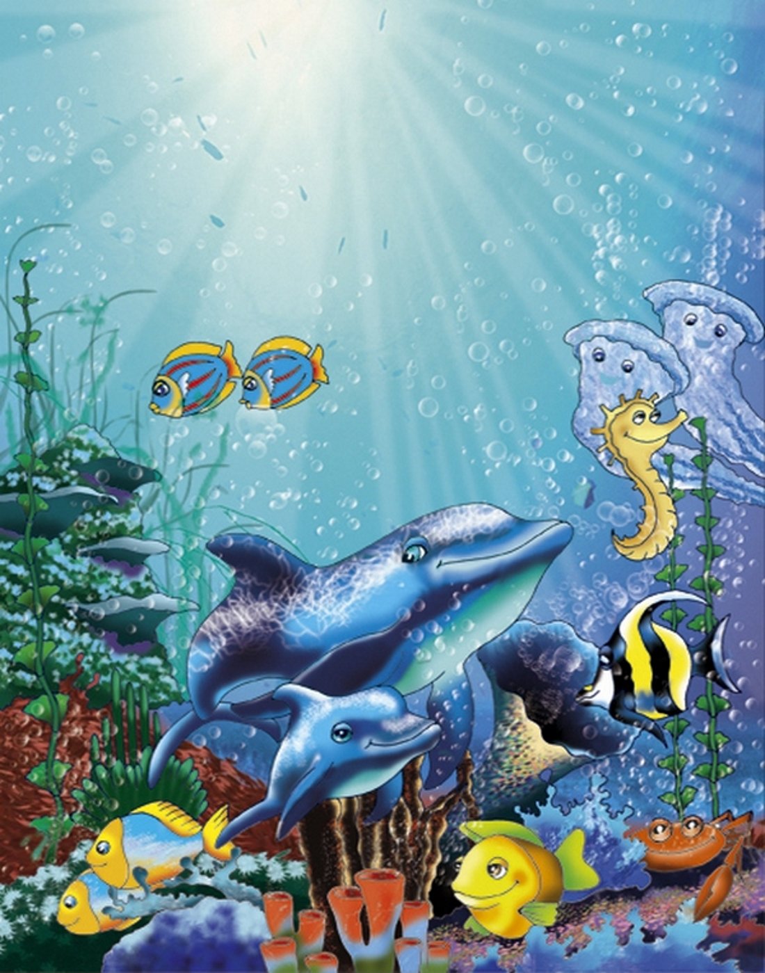 Рамка морские обитатели