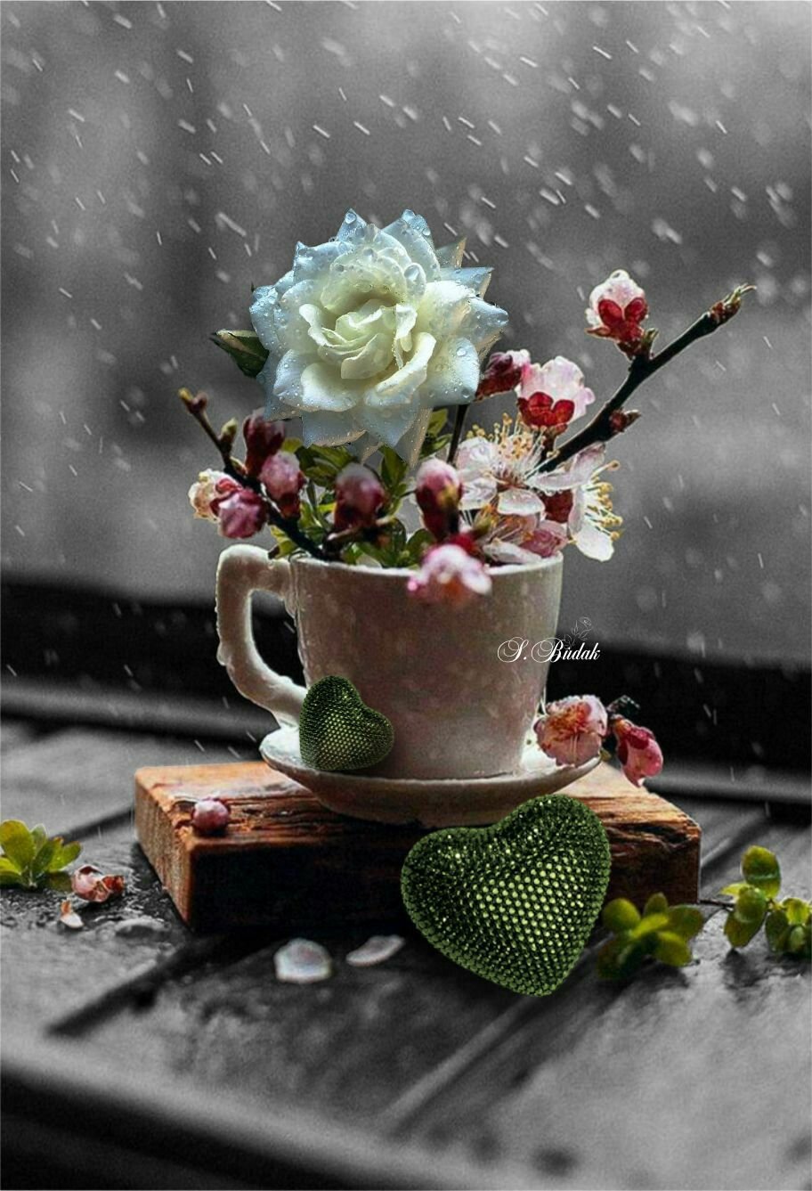 Хотела погрустить на подоконнике