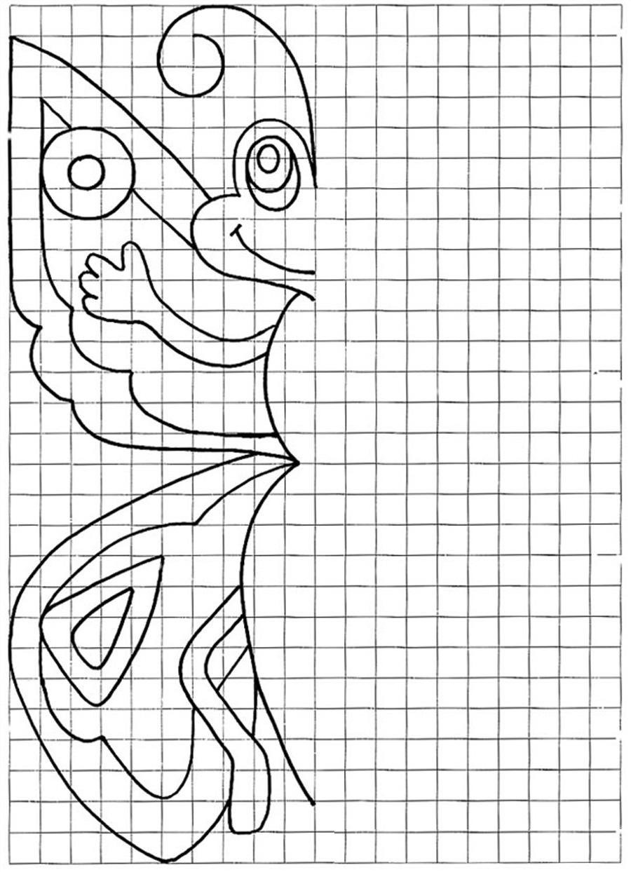 Симметричное рисование для детей