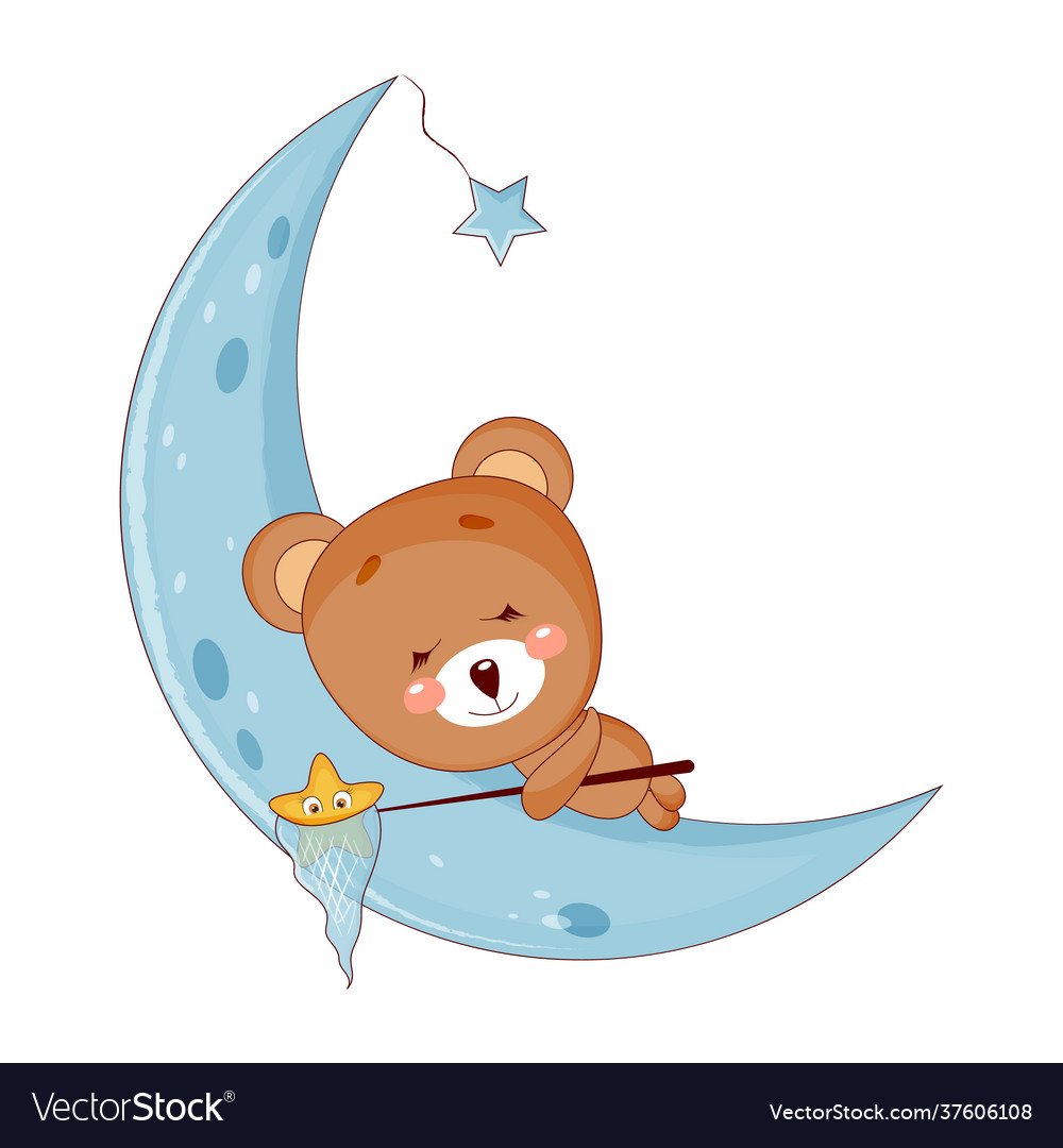 Мишка Тедди на Луне