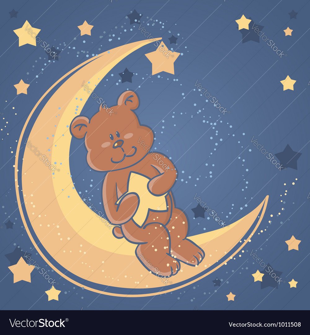 Мишки милые вектор