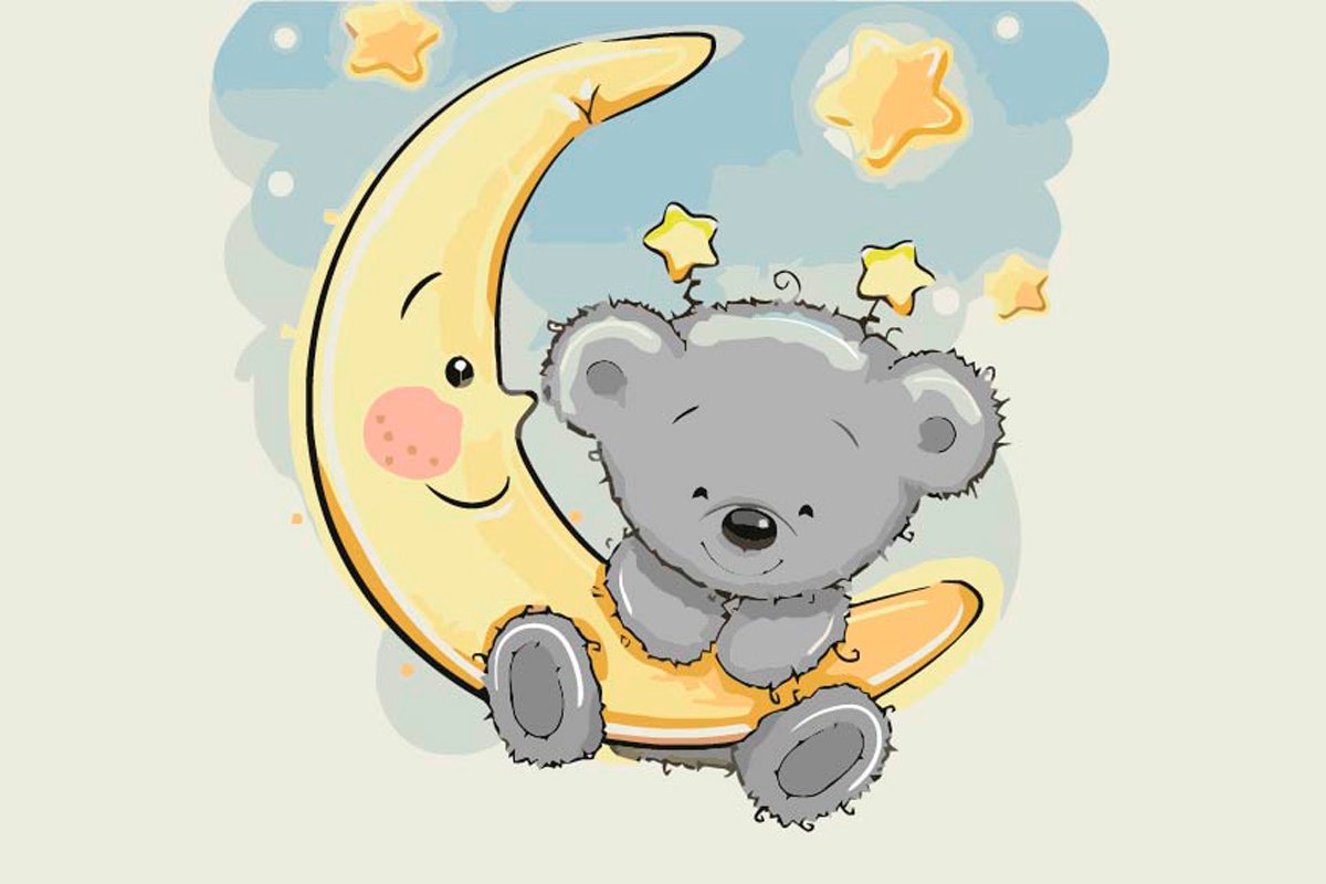 Мишка на месяце