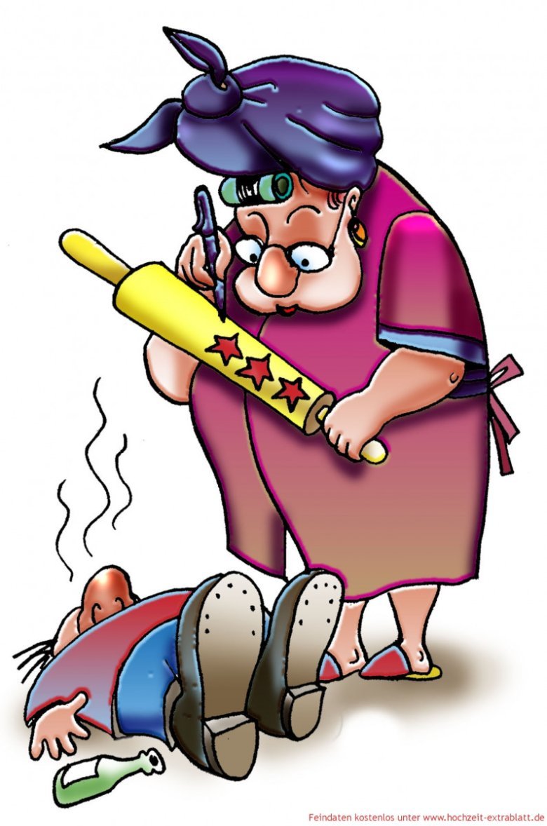 Женщина со скалкой