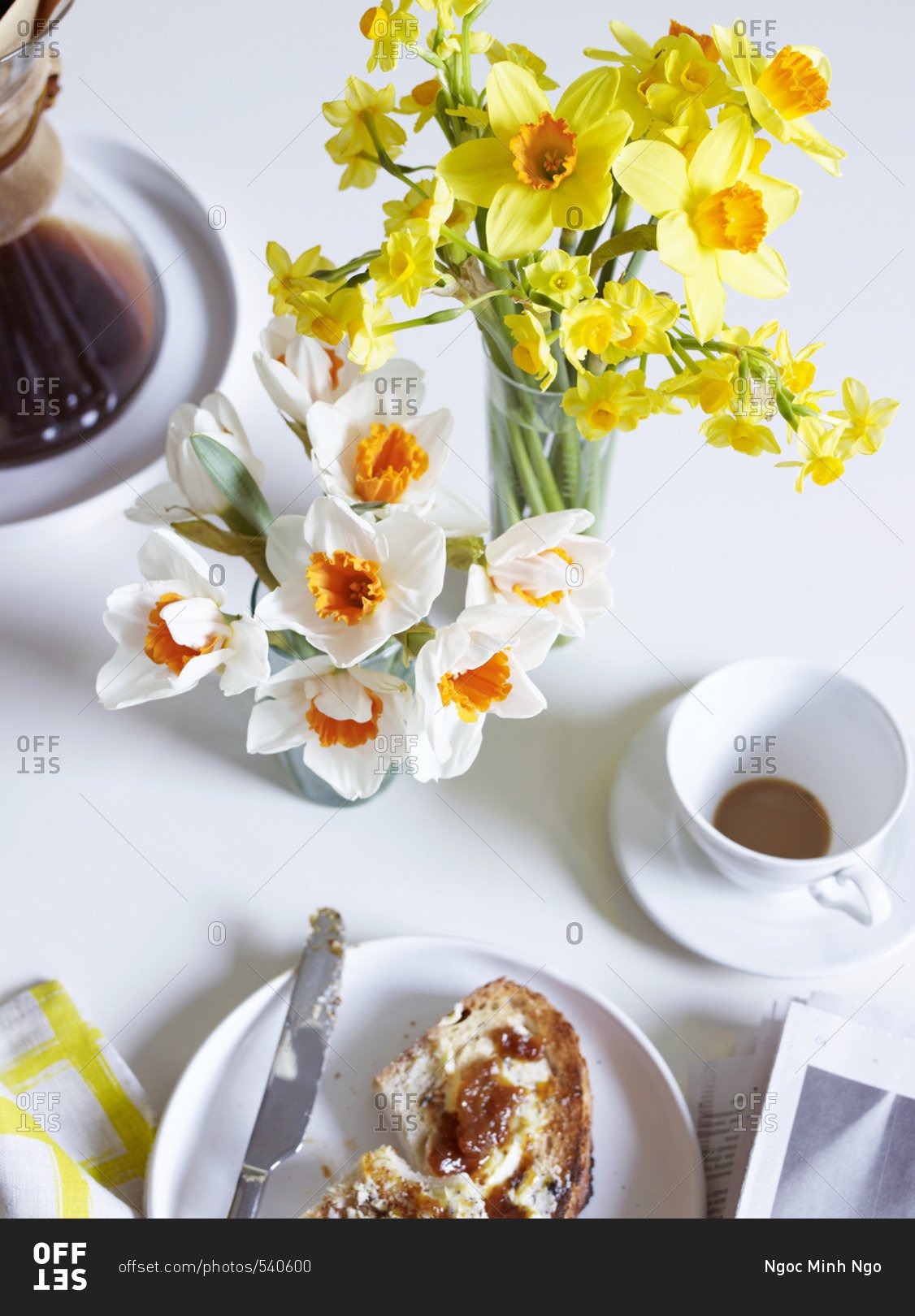 Завтрак с нарциссами