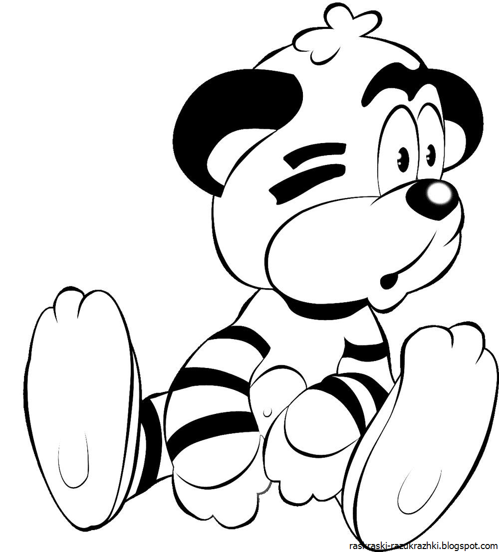 Мультяшки раскраска для детей