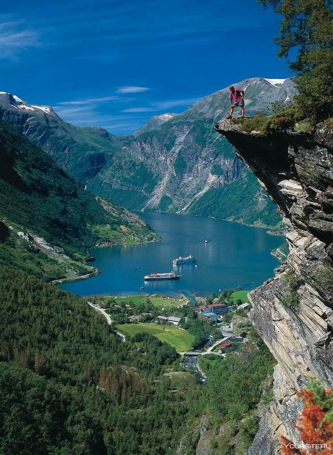 Скала Прекестулен Норвегия