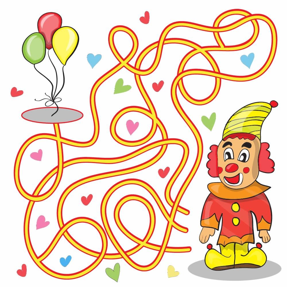 Поляна с тропинкой мультяшная