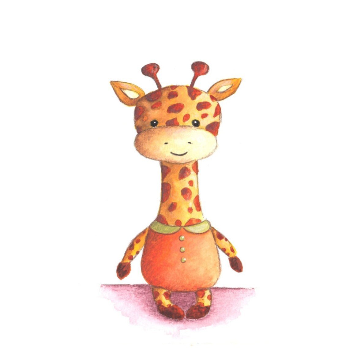 Жирафик для срисовки