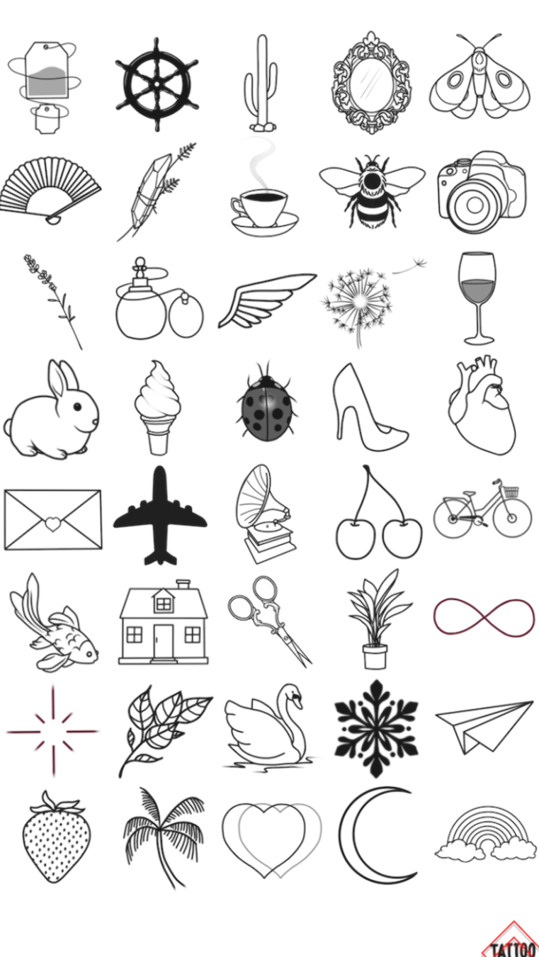 Эскиз маленькой тату