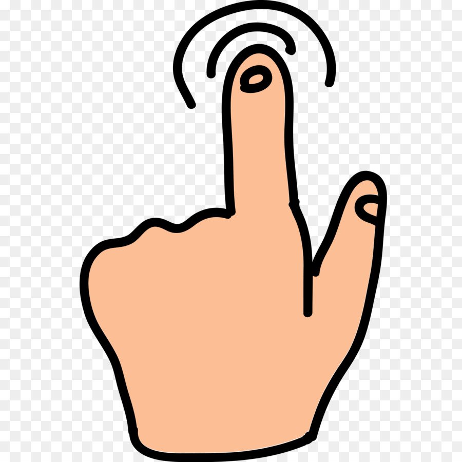 Мультяшный указательный палец