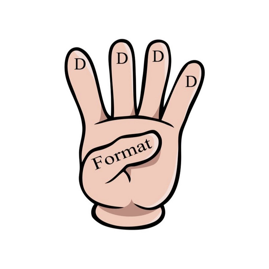 Рука показывающая четыре пальца