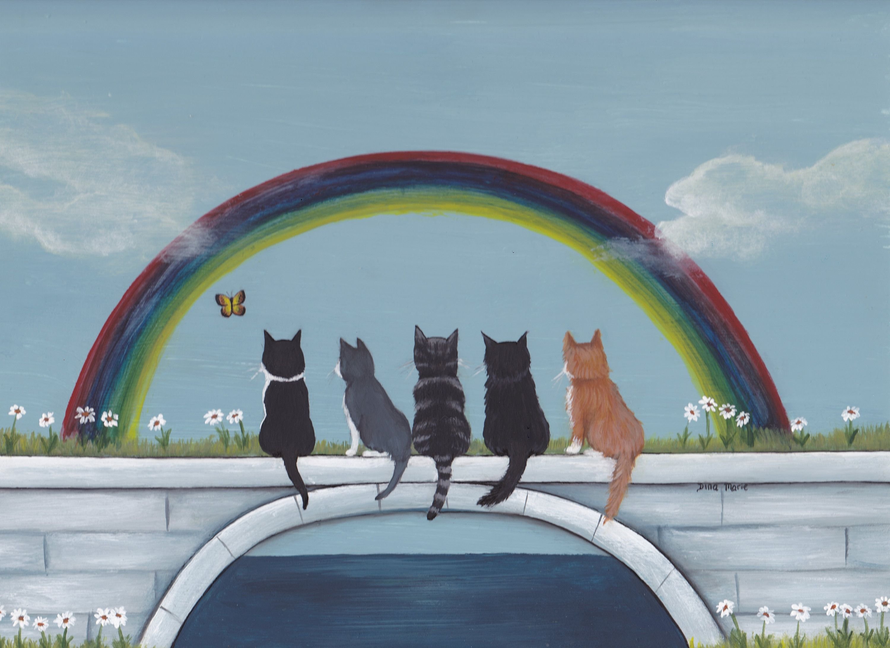 Ушедшие питомцы. Коты на радуге. Кот с радугой. Мост радуги. Собака на радуге.