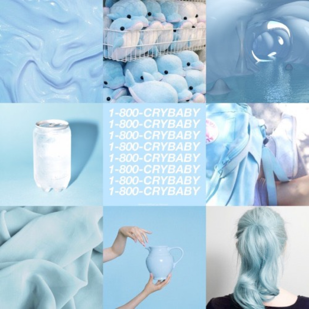 Эстетика синего коллаж