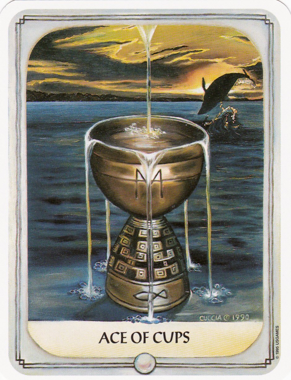 Карта Таро туз кубков