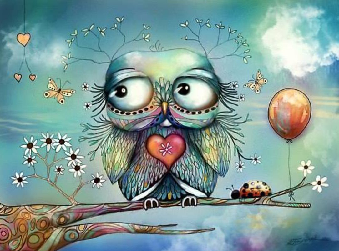 Совы мультяшные