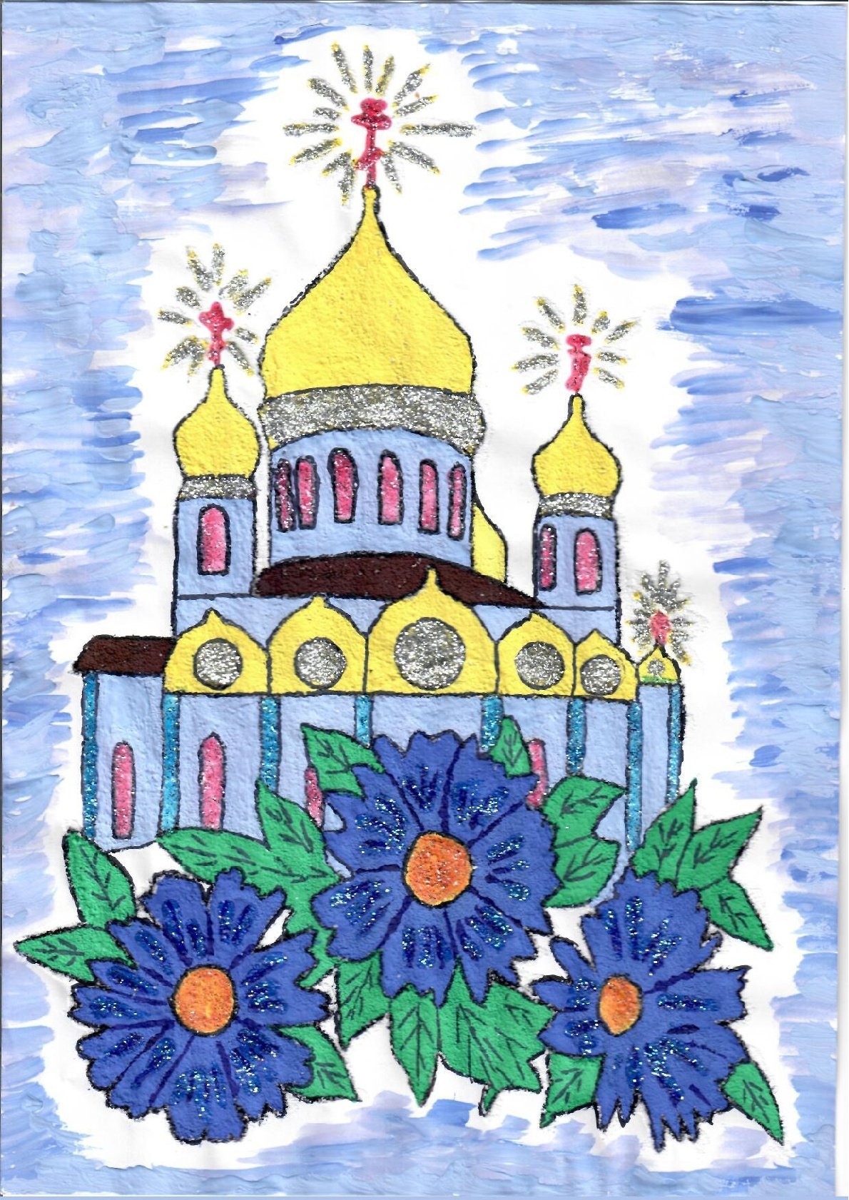 Церковь рисунок