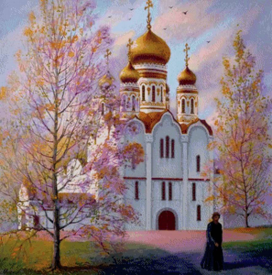 Храмы нашего города рисование