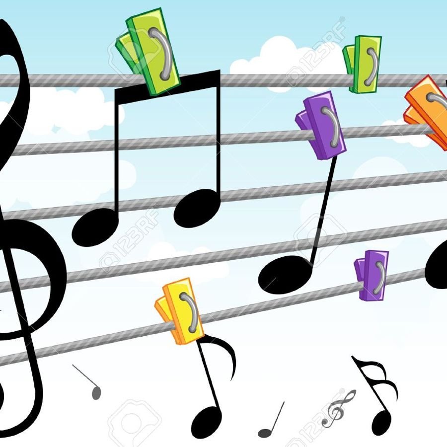 Цветные нотки для детей